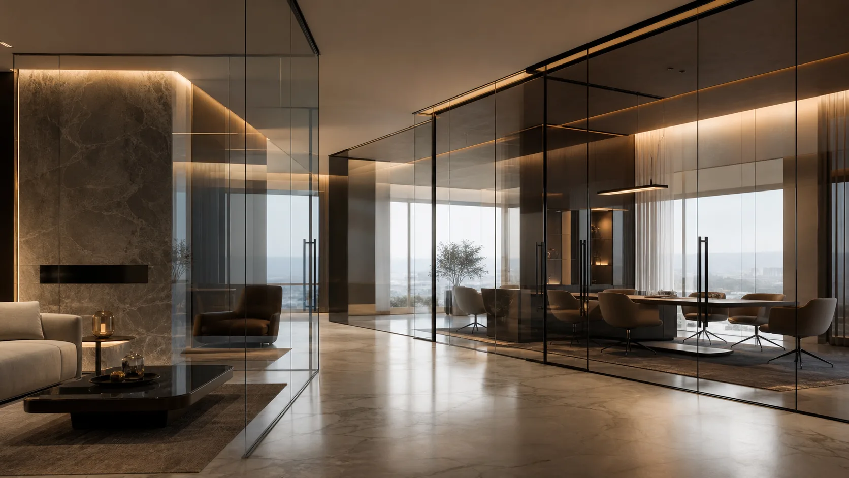 Glass Partitions, Shower Cubicles & Frameless Glass