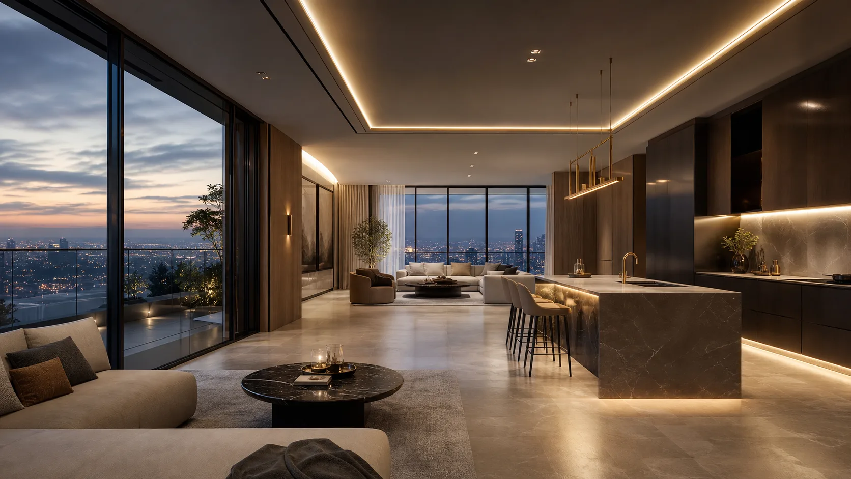 Contemporary Residential Living Spaces
